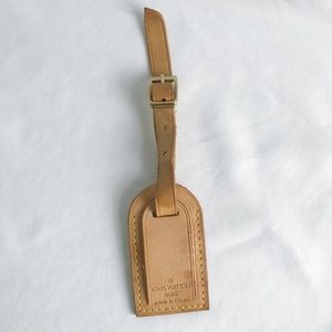 Louis Vuitton Small Vachetta Leather Luggage Tag